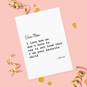 Muttertag Funny Karte