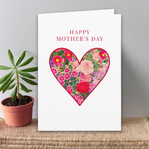 Muttertag für Bonus-Mama - Blumengrußkarte Karte