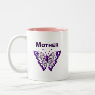 Muttertag für Mutter, Mama, Mutti Zweifarbige Tasse