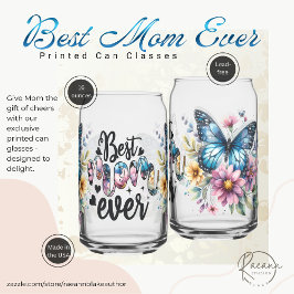 Muttertag gedruckte Can-Brille Dosenglas