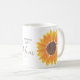 Muttertag Gelbe Sonnenblume - die beste Mutter der Kaffeetasse (VorderseiteRechts)