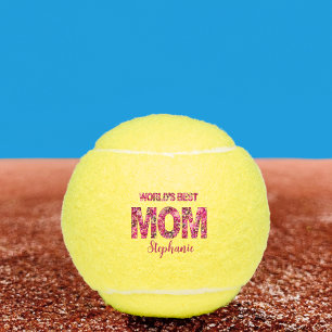 Muttertag Geschenk für Mama - Rosa Blumen Beste Ma Tennisbälle