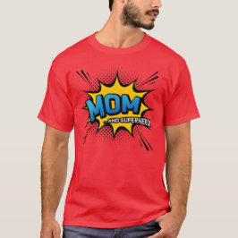 Muttertag Geschenk - Mama & Superhero - Comic Buch T-Shirt