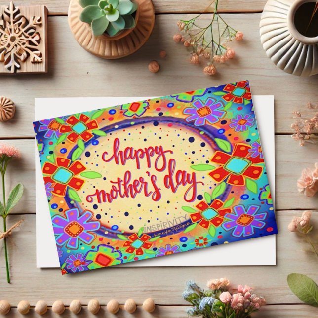"Muttertag glücklich" Inspirivity Karte (Von Creator hochgeladen)