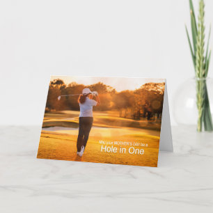Muttertag-Golfer-Golf-Sport-Thema Feiertagskarte