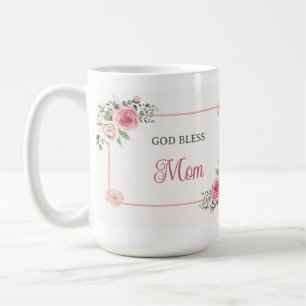 Muttertag Gott segne Mutti – Wasserfarben Blumenmu Kaffeetasse