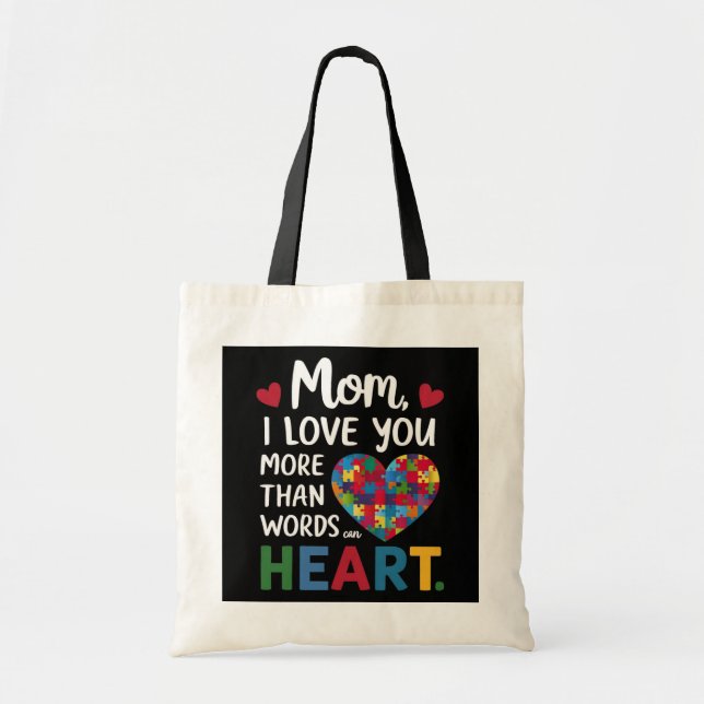 Muttertag "Heart Puzzle" Tote Tasche (Vorne)