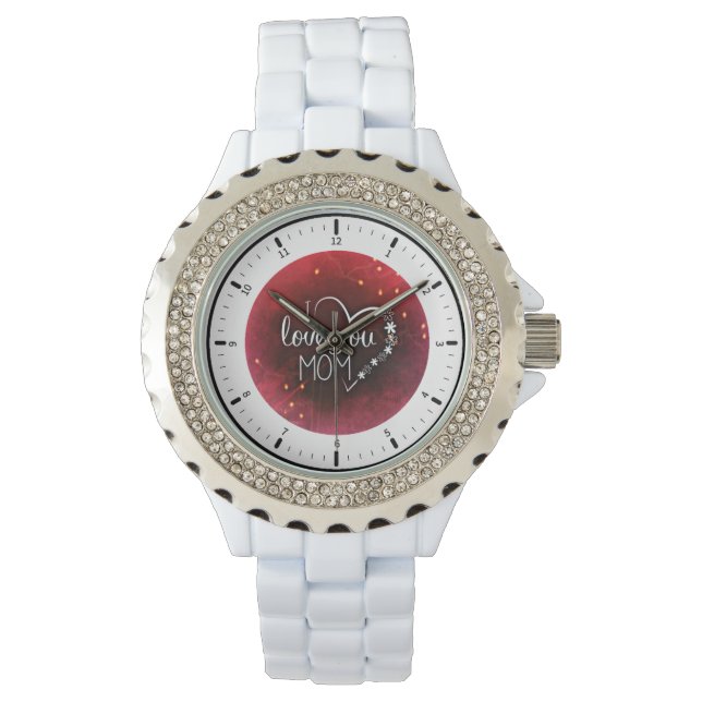 Muttertag | I Liebe Sie Mama | eWatch Armbanduhr (Vorderseite)