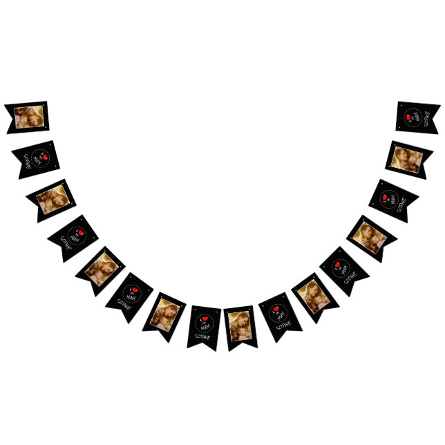 Muttertag, individuelles Foto - Personalisiert Wimpelkette (Alle)