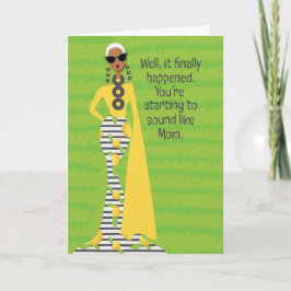 Muttertag - laut wie Mama Dankeskarte