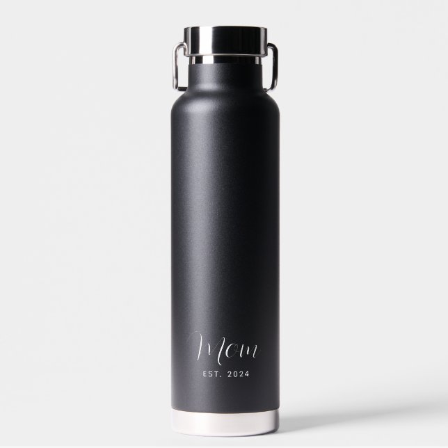 Muttertag Mama Established Schrift Elegant Trinkflasche (Vorne)