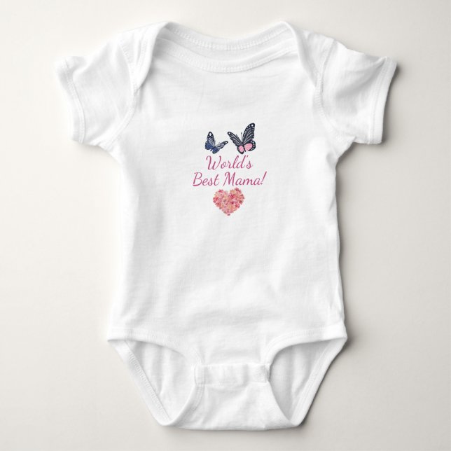 Muttertag, Mama, Mama Baby Strampler (Vorderseite)