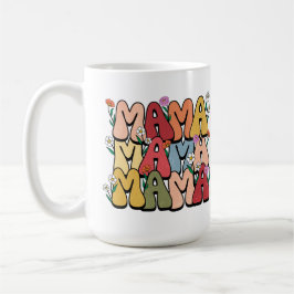 Muttertag Mama Retro Text Kaffeetasse