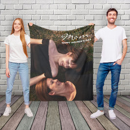 Muttertag Mein bester Freund, individuelles Foto Fleecedecke