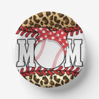 Muttertag Messy Hair Baseball Pappteller