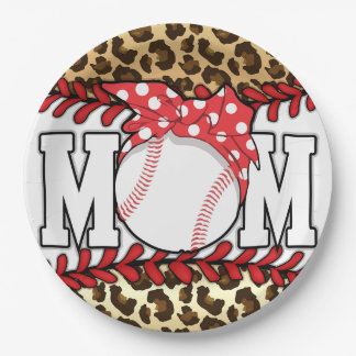 Muttertag Messy Hair Baseball Pappteller