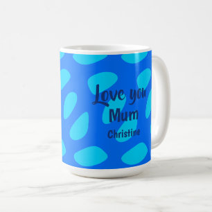 Muttertag Minimalistischer Text und Muster Kaffeetasse