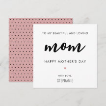 Muttertag Minimalistischer und moderner Mama