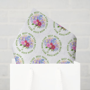 Muttertag mit Blumenstrauss Seidenpapier