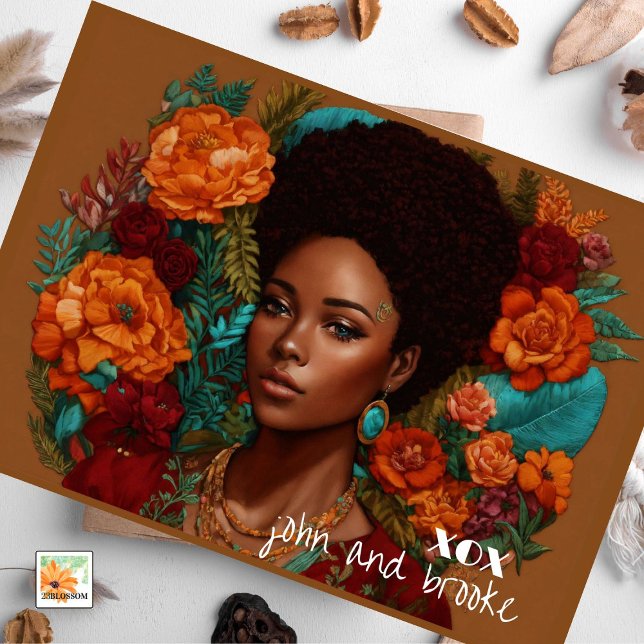 Muttertag mit Fuß und Blume Feiertagskarte (Von Creator hochgeladen)