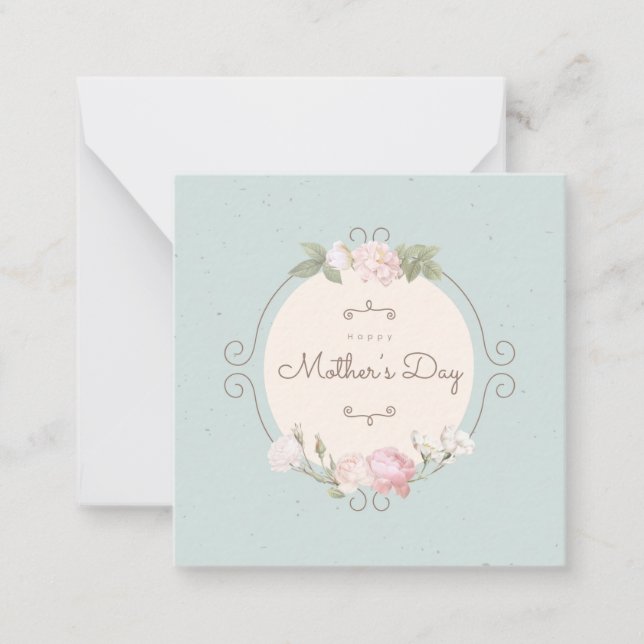 Muttertag Mitteilungskarte (Vorderseite)