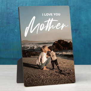 Muttertag   Modernes Geschenk für Minimalistisches Fotoplatte