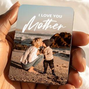 Muttertag   Modernes minimalistisches Fotogeschenk Magnet