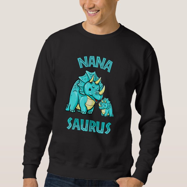 Muttertag Nanasaurus Rex Dinosaurier Nana Saurus 1 Sweatshirt (Vorderseite)