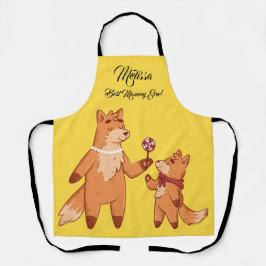 Muttertag Niedliche Füchse. Schürze