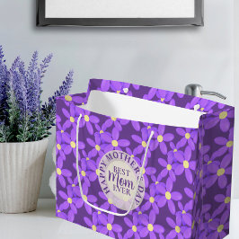 Muttertag Niedliche violette Blumen Große Geschenk Große Geschenktüte