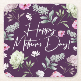 Muttertag Rechteckiger Pappuntersetzer