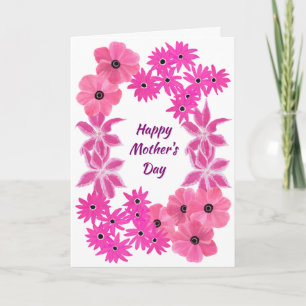 Muttertag Rosa Blume Karte