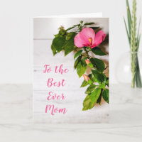 Muttertag rosa Hibiskus Beste Mama