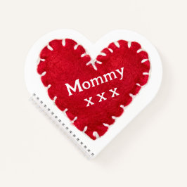 Muttertag Rotes Herz Notizbuch