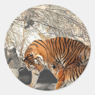 Muttertag Runder Aufkleber