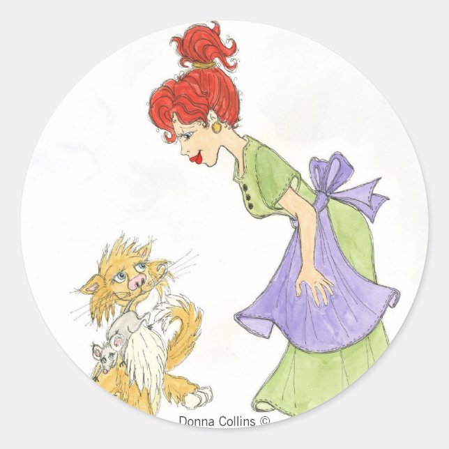 Muttertag Runder Aufkleber (Vorderseite)