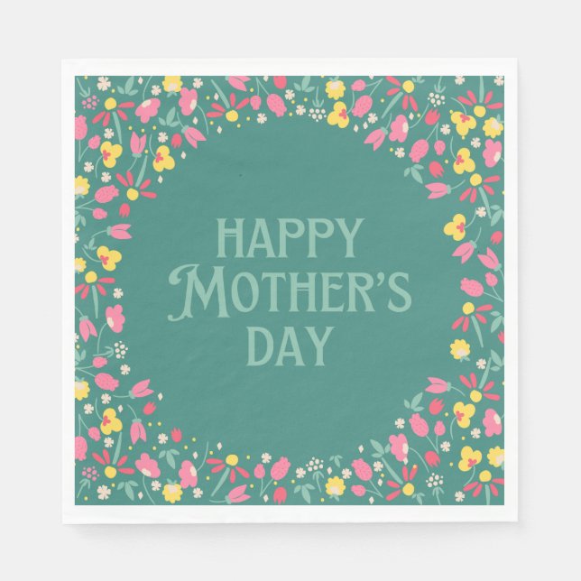 Muttertag Serviette (Vorderseite)