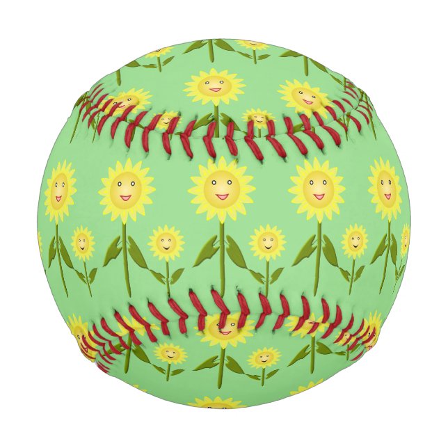 Muttertag Sonnenblumen Gemustert Baseball (Vorderseite)