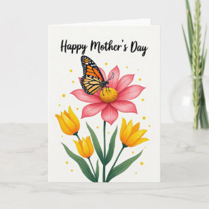 Muttertag Tante Florale Kunstkarte Karte