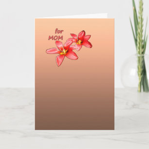 Muttertag - Tulpen für Mama - Illustration Feiertagskarte