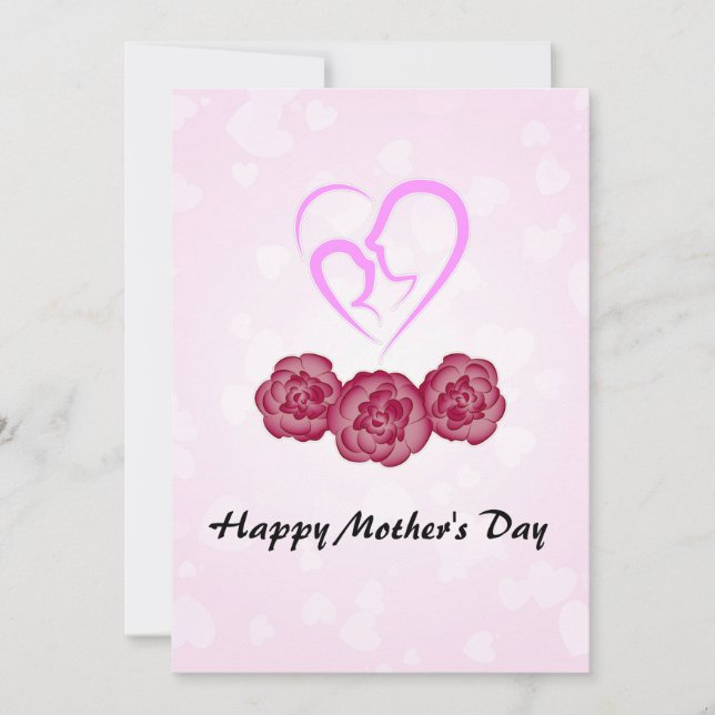 Muttertag und Baby Kindergarnelen Muttertag (Vorderseite)