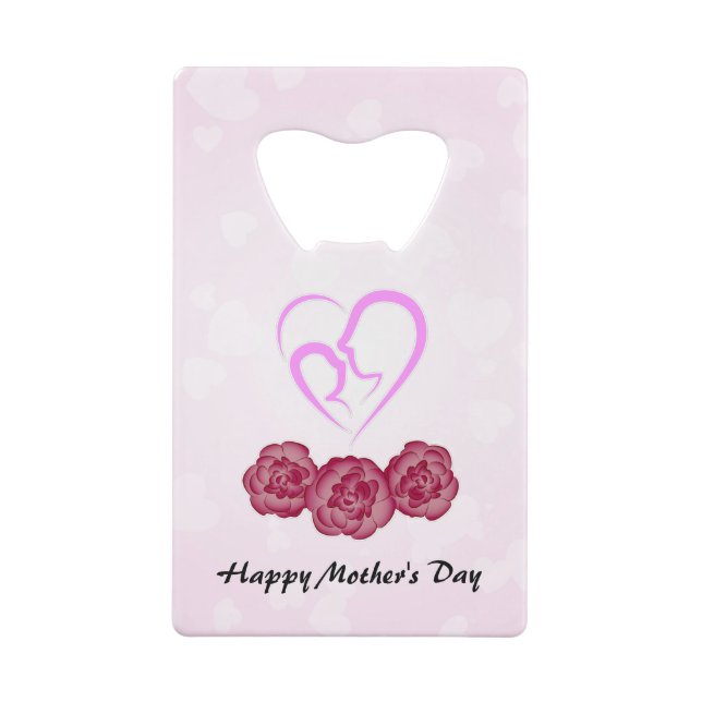 Muttertag und Baby Kindergarnelen Muttertag Geldbeutel Flaschenöffner (Rückseite)