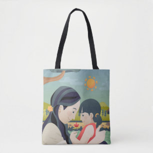 Muttertag und Muttertag des Kindes Tasche