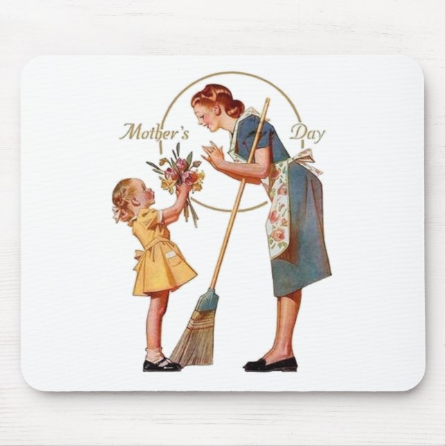 Muttertag Vintag Mousepad (Vorne)