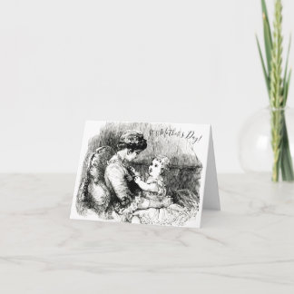 Muttertag Vintage Viktorianische Mama und Kind Karte