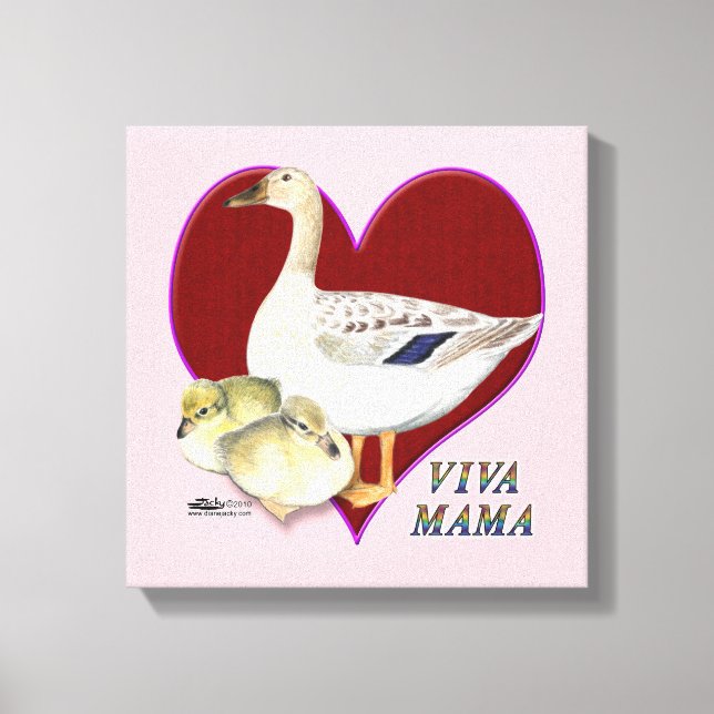 Muttertag: Viva Mama! Leinwanddruck (Vorderseite)