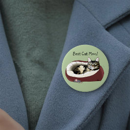 Muttertag vor der Katze Button