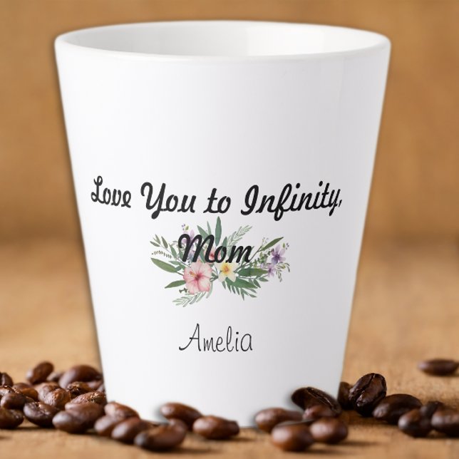 Muttertag Wildblume Dankbarkeit Latte Tasse (Von Creator hochgeladen)