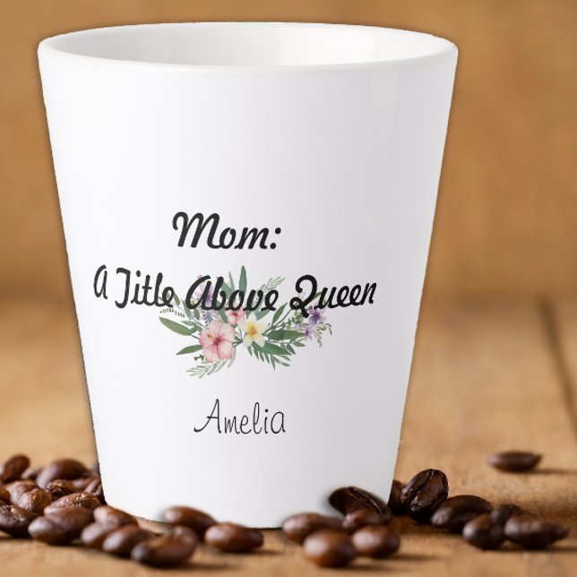 Muttertag Wildblume Dankbarkeit Latte Tasse (Von Creator hochgeladen)