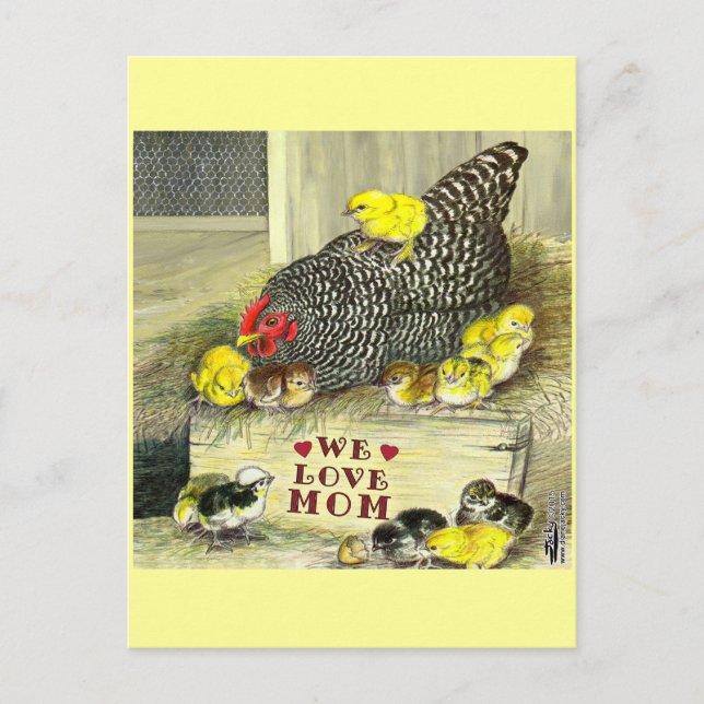 Muttertag: Wir Liebe Mama! Postkarte (Vorderseite)